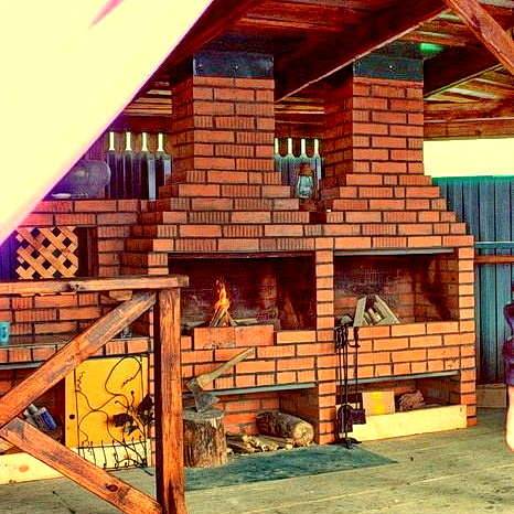 Мангал на веранде